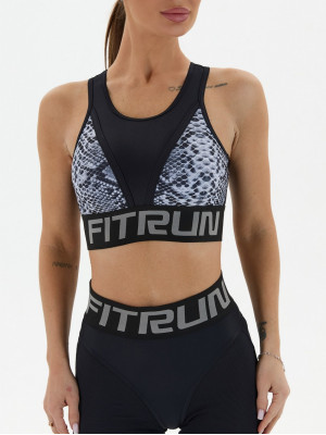 Спортивний Топ FITRUN Top "White Python"