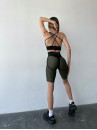 Cycling Short FITRUN Cycling Super Nuts "Khaki"