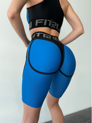 Cycling Short FITRUN Cycling Super Nuts "Blue"