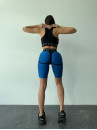 Cycling Short FITRUN Cycling Super Nuts "Blue"