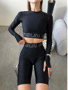 Cycling Short FITRUN Cycling Super Nuts Push-Up "Total Black"