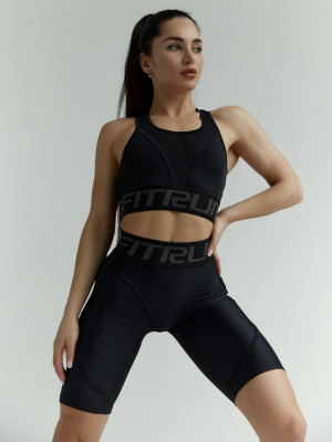 Велосипедки FITRUN Cycling Super Nuts "Total Black"