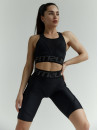 Cycling Short FITRUN Cycling Super Nuts "Total Black"