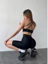 Cycling Short FITRUN Cycling Super Nuts "Total Black"