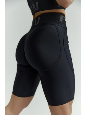 Cycling Short FITRUN Cycling Super Nuts "Total Black"