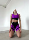 Cycling Short FITRUN Cycling Super Nuts Push-Up "Shine Violet"