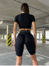 Cycling Short FITRUN Cycling Super Nuts "Total Black Relief"