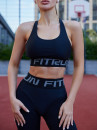 Cycling Short FITRUN Cycling Super Nuts Push-Up "Total Black Relief"