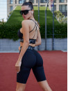 Cycling Short FITRUN Cycling Super Nuts Push-Up "Total Black Relief"