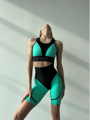 Cycling Short FITRUN Cycling Super Nuts "Mint Relief"