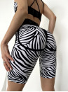 Cycling Short FITRUN Cycling Super Nuts "Zebra"