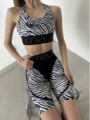 Cycling Short FITRUN Cycling Super Nuts "Zebra"