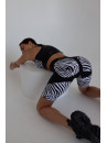 Cycling Short FITRUN Cycling Super Nuts Push-Up "Zebra"