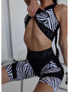 Cycling Short FITRUN Cycling Super Nuts Push-Up "Zebra"