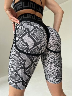 Cycling Short FITRUN Cycling Super Nuts "White Python"