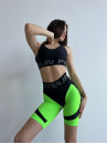 Велосипедки FITRUN Cycling Super Nuts Push-Up "Neon Green Relief"