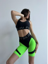 Велосипедки FITRUN Cycling Super Nuts Push-Up "Neon Green Relief"