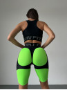 Велосипедки FITRUN Cycling Super Nuts Push-Up "Neon Green Relief"