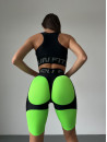 Велосипедки FITRUN Cycling Super Nuts Push-Up "Neon Green Relief"
