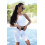 Cycling Short FITRUN Cycling Super Nuts "Total White"