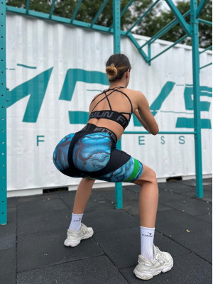 Велосипедки FITRUN Cycling Super Nuts Push-Up "Neptune"