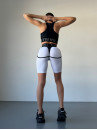 Cycling Short FITRUN Cycling Super Nuts "White Relief"