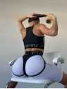 Cycling Short FITRUN Cycling Super Nuts "White Relief"