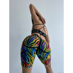 Велосипедки FITRUN Cycling Super Nuts "Colourful Zebra"