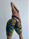 Велосипедки FITRUN Cycling Super Nuts "Colourful Zebra"