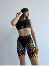 Cycling Short FITRUN Cycling Super Nuts "Colourful Zebra"