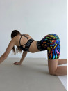 Велосипедки FITRUN Cycling Super Nuts "Colourful Zebra"