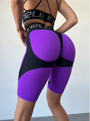 Cycling Short FITRUN  Cycling Super Nuts Push-Up "Purple Relief"