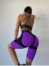 Cycling Short FITRUN  Cycling Super Nuts Push-Up "Purple Relief"