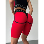 Cycling Short FITRUN Cycling Super Nuts "Red Relief"