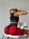 Cycling Short FITRUN Cycling Super Nuts "Red Relief"