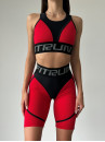 Cycling Short FITRUN Cycling Super Nuts "Red Relief"