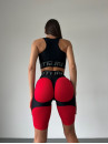 Cycling Short FITRUN  Cycling Super Nuts Push-Up "Red Relief"