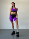 Cycling Short FITRUN Cycling Super Nuts "Purple Relief"