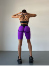 Cycling Short FITRUN Cycling Super Nuts "Purple Relief"