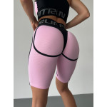 Cycling Short FITRUN Cycling Super Nuts "Flamingo Relief"