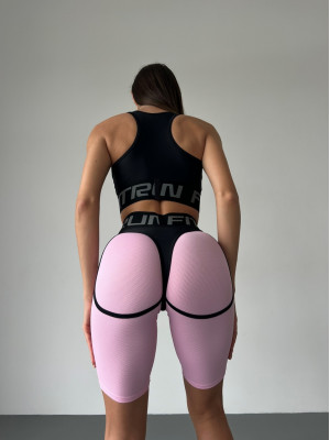 Cycling Short FITRUN Cycling Super Nuts "Flamingo Relief"