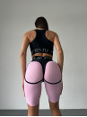 Cycling Short FITRUN Cycling Super Nuts "Flamingo Relief"