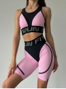 Cycling Short FITRUN Cycling Super Nuts "Flamingo Relief"