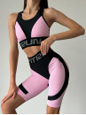 Cycling Short FITRUN Cycling Super Nuts Push-Up "Flamingo Relief"