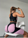 Cycling Short FITRUN Cycling Super Nuts Push-Up "Flamingo Relief"