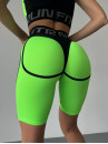 Cycling Short FITRUN Cycling Super Nuts "Neon Green Relief"