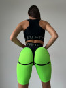 Cycling Short FITRUN Cycling Super Nuts "Neon Green Relief"