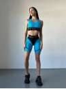 Cycling Short FITRUN Cycling Super Nuts "Sky Blue Relief"