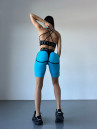 Cycling Short FITRUN Cycling Super Nuts "Sky Blue Relief"