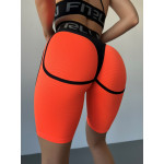 Cycling Short FITRUN Cycling Super Nuts "Orange Relief"